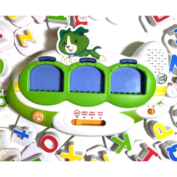 LeapFrog Fridge Magnets Word Builder Letter Jet Airplane 52 Upper & Lower Case - Picture 4 of 5